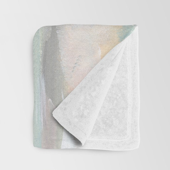Rebirth - Pastel Ocean Seascape Throw Blanket Gallery Image 3