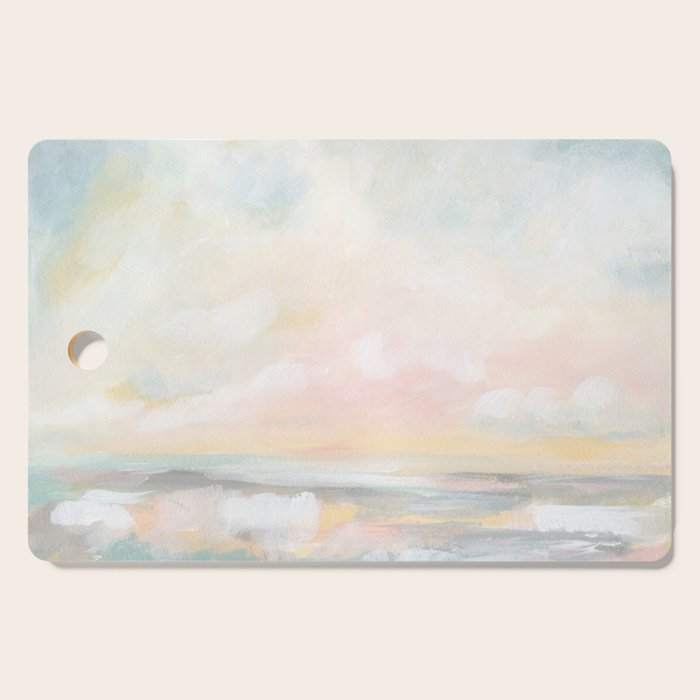 Rebirth - Pastel Ocean Seascape Cutting Board Gallery Image 1