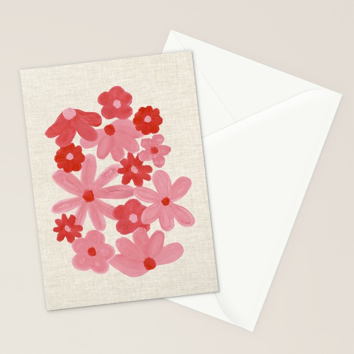Blushing Daisy Stationery Card Gallery Image 2