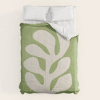 Forest Green Leaf: Matisse Paper Cutouts V Comforter Gallery Image 6