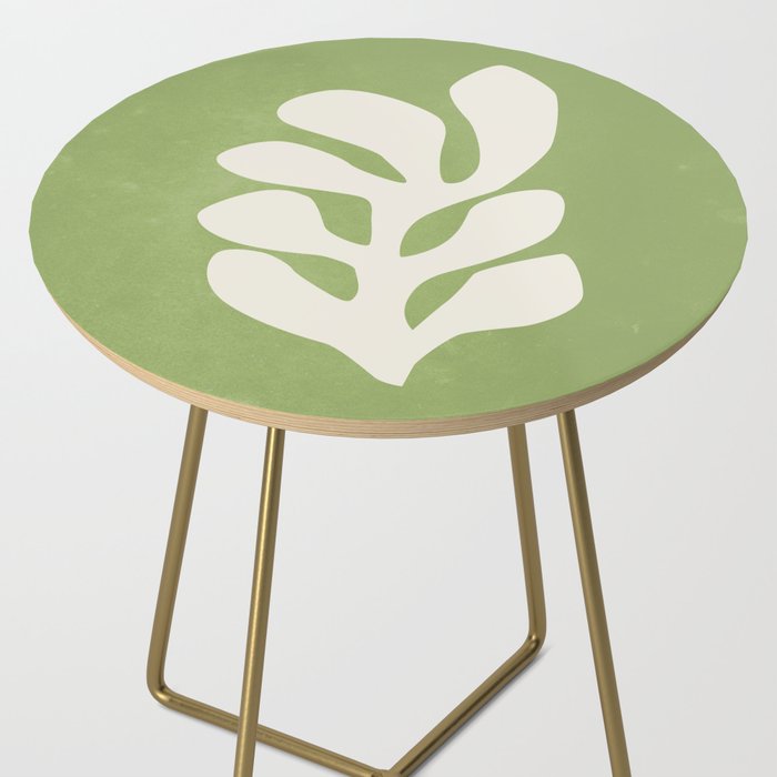Forest Green Leaf: Matisse Paper Cutouts V Side Table Gallery Image 2