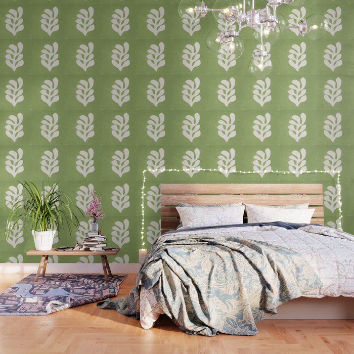 Forest Green Leaf: Matisse Paper Cutouts V Wallpaper Gallery Image 3