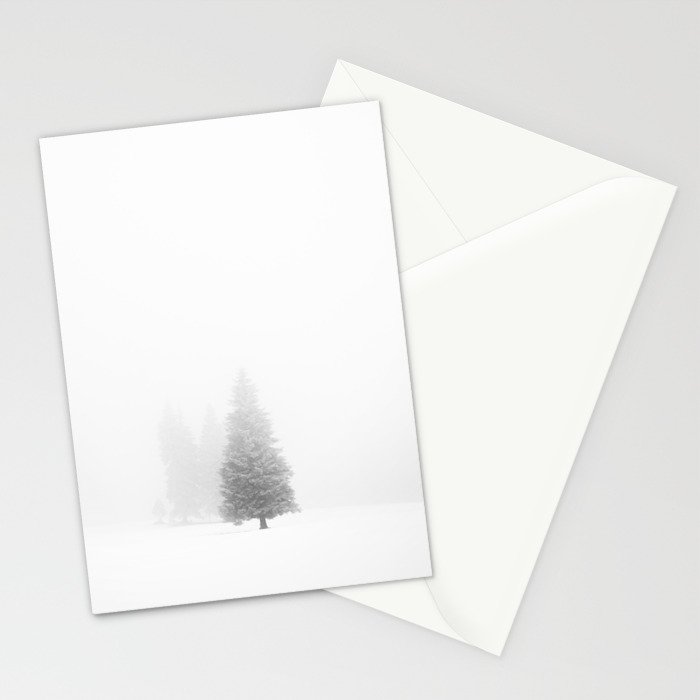 Chairlift Over Ski Slopes Stationery Card Gallery Image 2