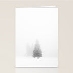 Chairlift Over Ski Slopes Stationery Card Gallery Image 2