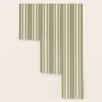 Mediterranean Ticking Stripe Sage Sand  Wallpaper Gallery Image 3