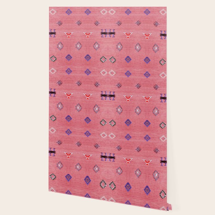 Lovely Pink Oriental Traditional Moroccan Handmade Printable Style  Wallpaper Gallery Image 2