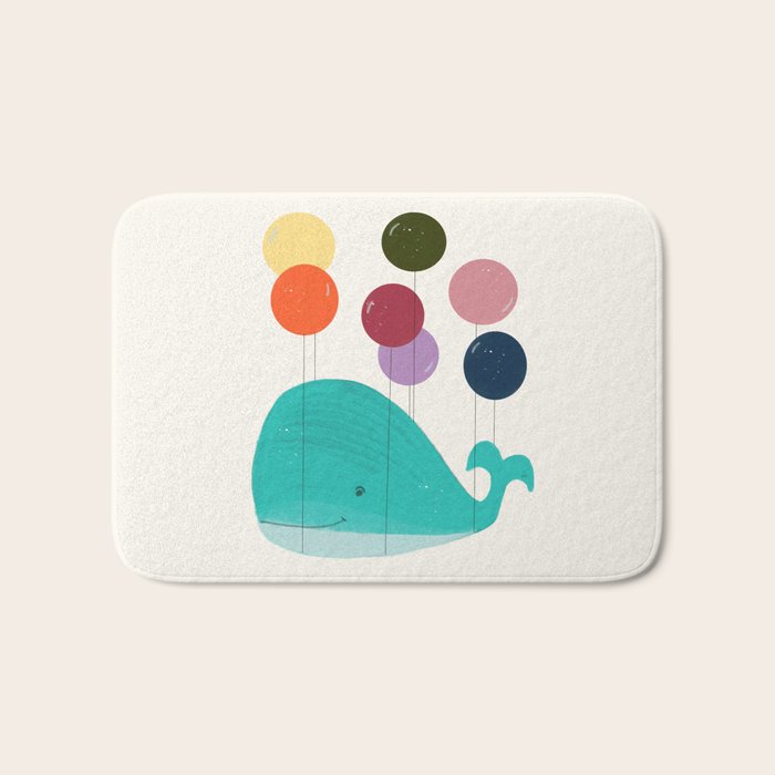 happy whale Bath Mat Gallery Image 1