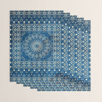Old Bookshop Magic Mandala in Blue Wrapping Paper Gallery Image 3