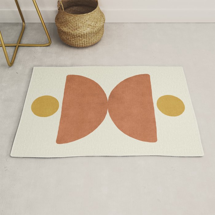 Half-circle Balance - Orange Rug Gallery Image 1