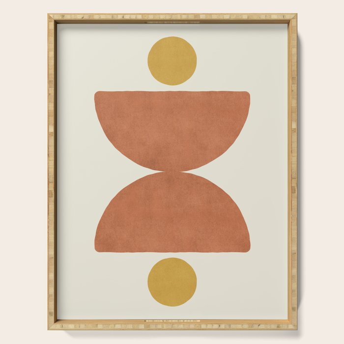 Half-circle Balance - Orange Serving Tray Gallery Image 1