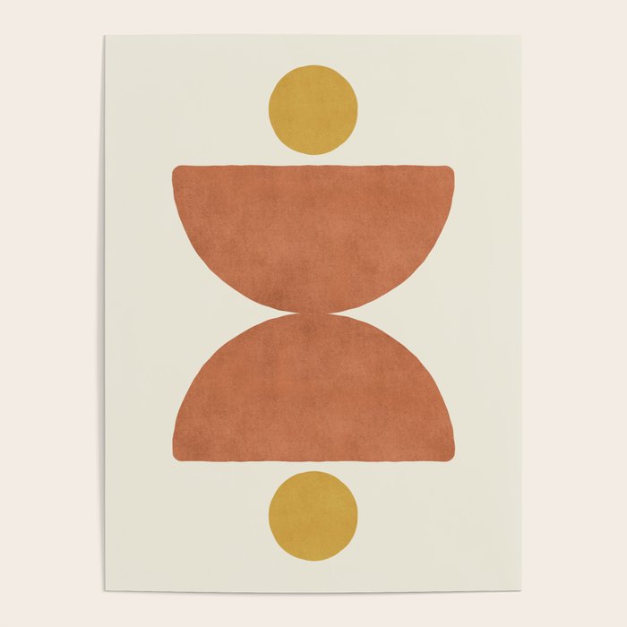 Half-circle Balance - Orange Poster Gallery Image 4