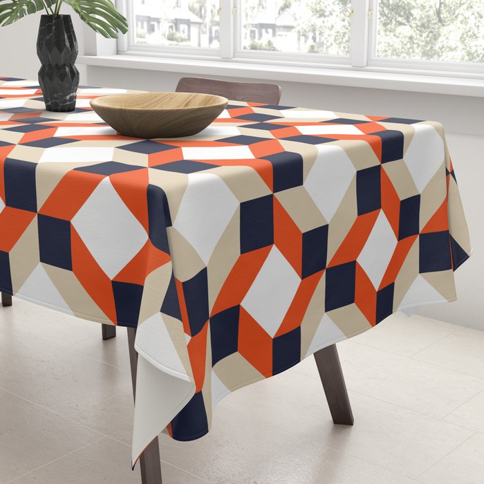 Geometric 02A Tablecloth Gallery Image 3