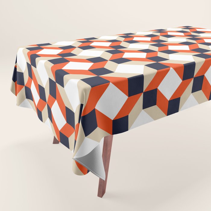 Geometric 02A Tablecloth Gallery Image 1