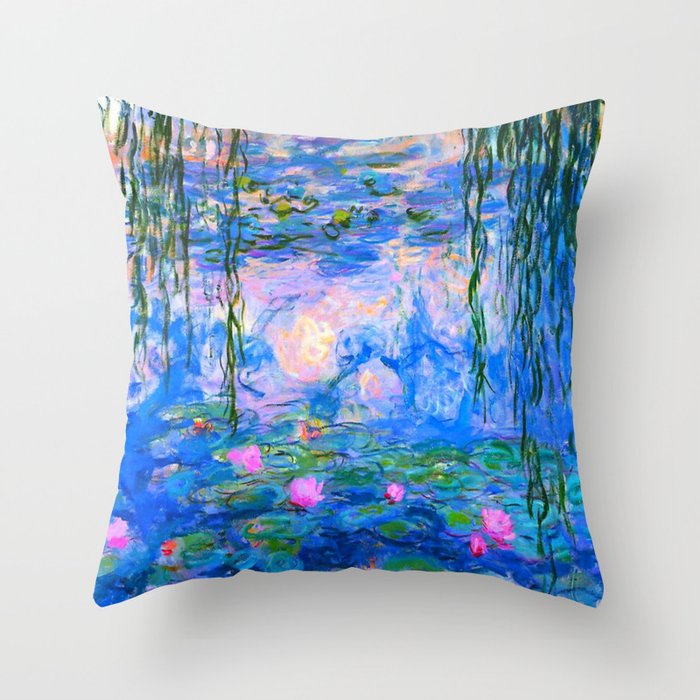 Claude Monet Water Lilies Throw Pillow Gallery Image 6