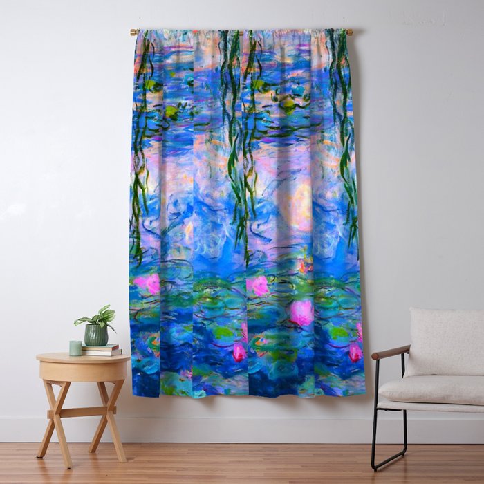 Claude Monet Water Lilies Window Curtain Gallery Image 1