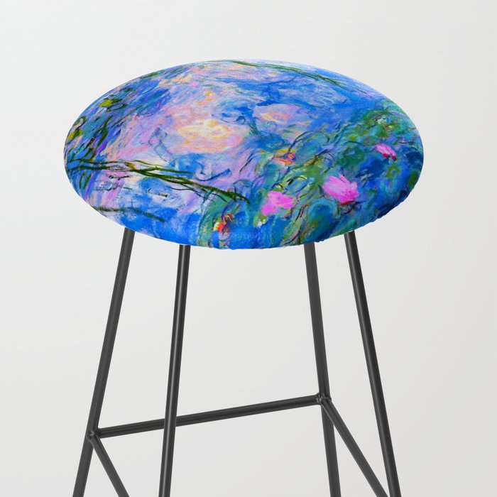 Claude Monet Water Lilies Stool Gallery Image 2