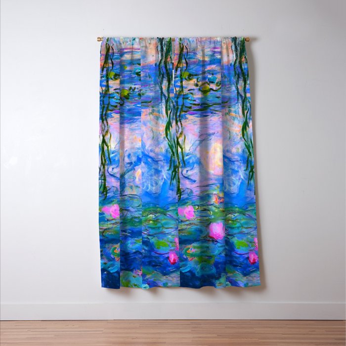 Claude Monet Water Lilies Window Curtain Gallery Image 3