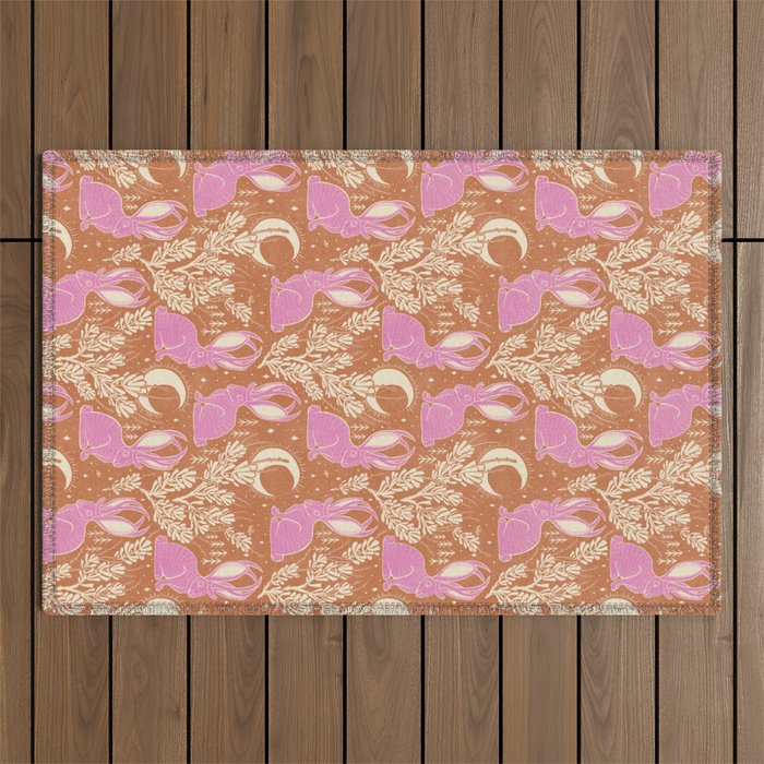 Jackalope - caramel and primrose  Outdoor Rug Gallery Image 1