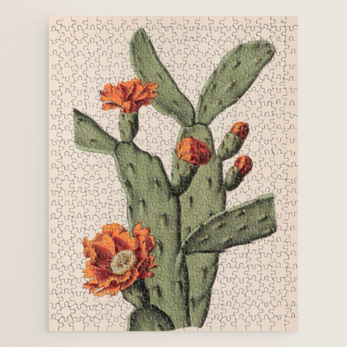 Botanical Cactus Jigsaw Puzzle Gallery Image 1