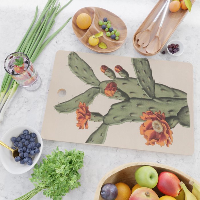 Botanical Cactus Cutting Board Gallery Image 2