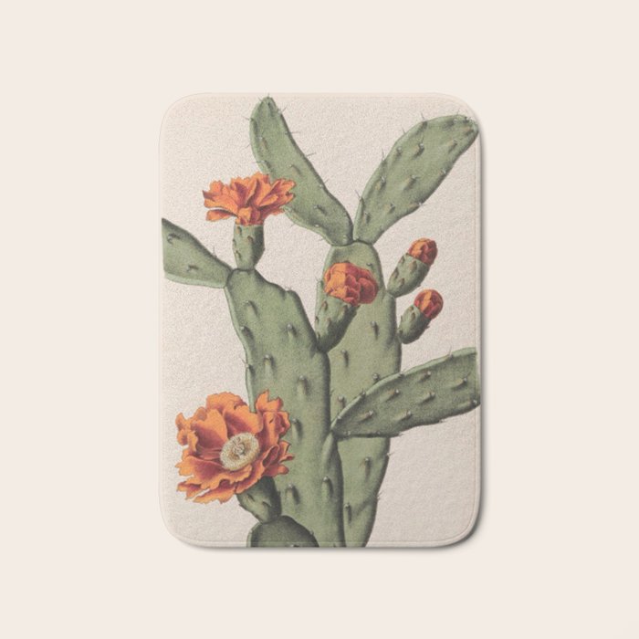 Botanical Cactus Bath Mat Gallery Image 1