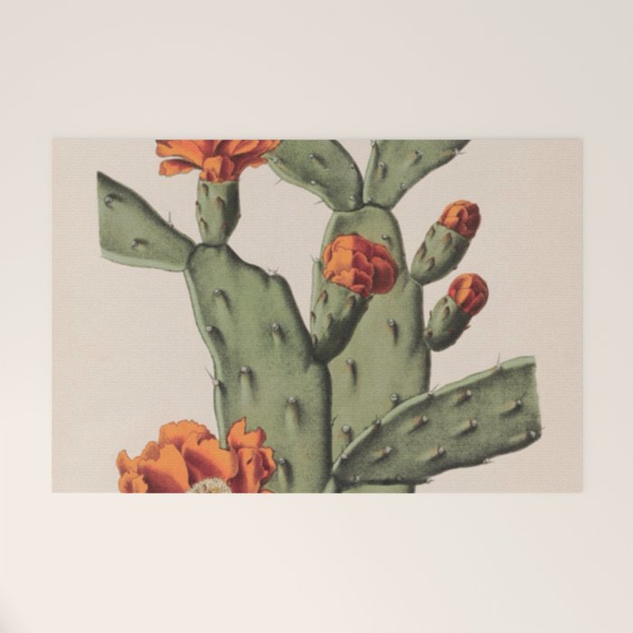 Botanical Cactus Welcome Mat Gallery Image 1
