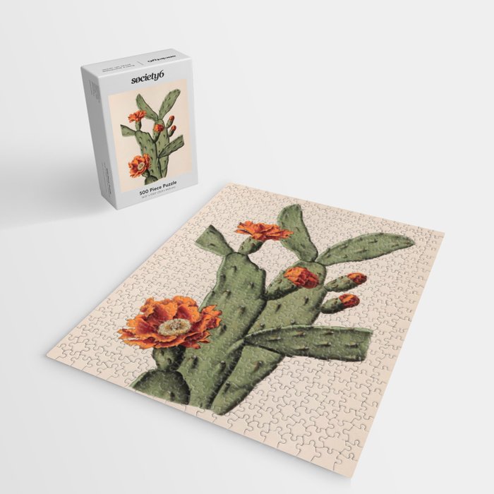 Botanical Cactus Jigsaw Puzzle Gallery Image 2