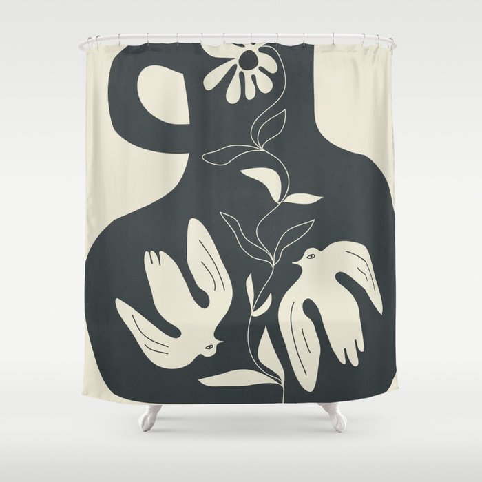 Harmony in Bloom 2 Shower Curtain Gallery Image 1