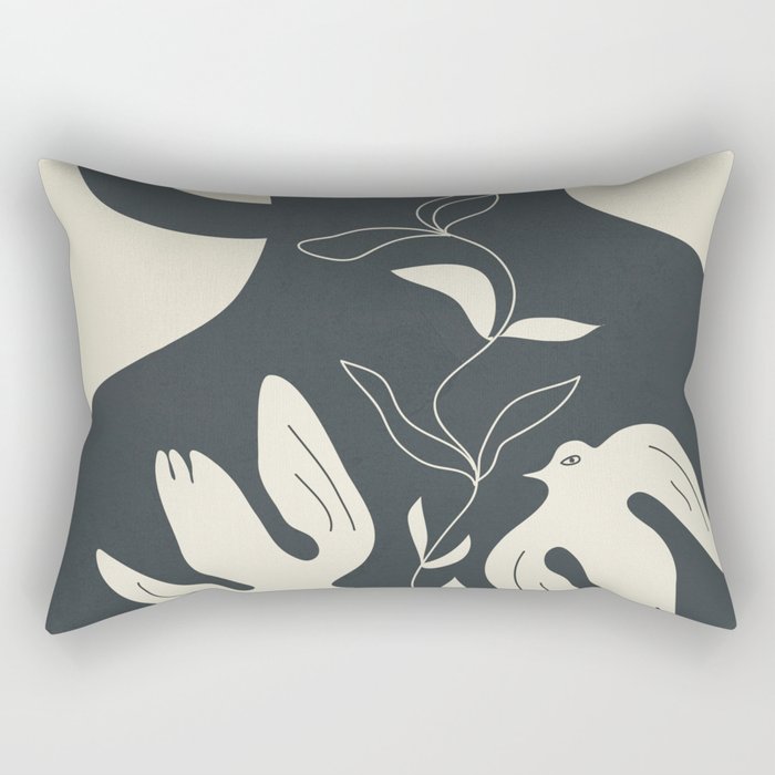 Harmony in Bloom 2 Rectangular Pillow Gallery Image 1