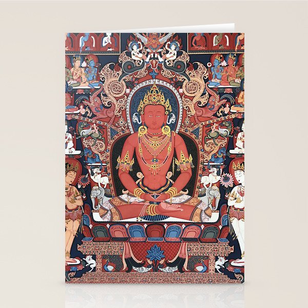 Amitabha Buddha Tibetan Buddhist Thangka Stationery Card Gallery Image 1