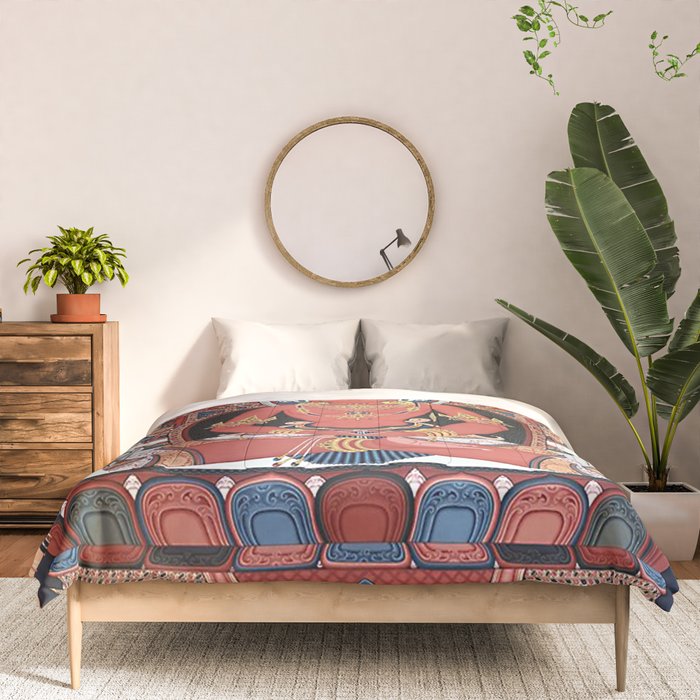 Amitabha Buddha Tibetan Buddhist Thangka Comforter Gallery Image 3