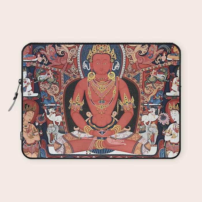 Amitabha Buddha Tibetan Buddhist Thangka Laptop Sleeve Gallery Image 1