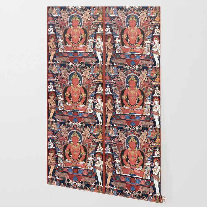 Amitabha Buddha Tibetan Buddhist Thangka Wallpaper Gallery Image 2