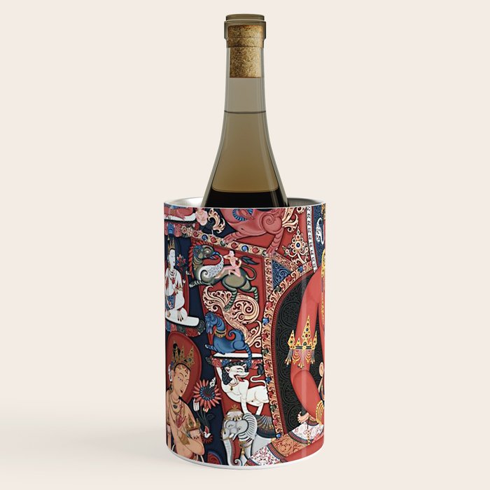 Amitabha Buddha Tibetan Buddhist Thangka Wine Chiller Gallery Image 2