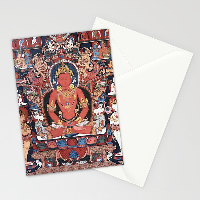 Amitabha Buddha Tibetan Buddhist Thangka Stationery Card Gallery Image 2