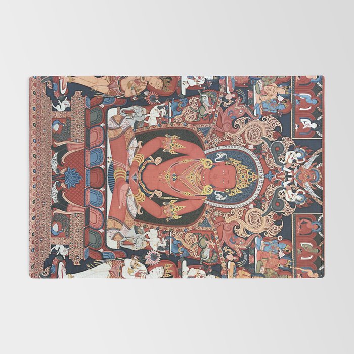 Amitabha Buddha Tibetan Buddhist Thangka Rug Gallery Image 2