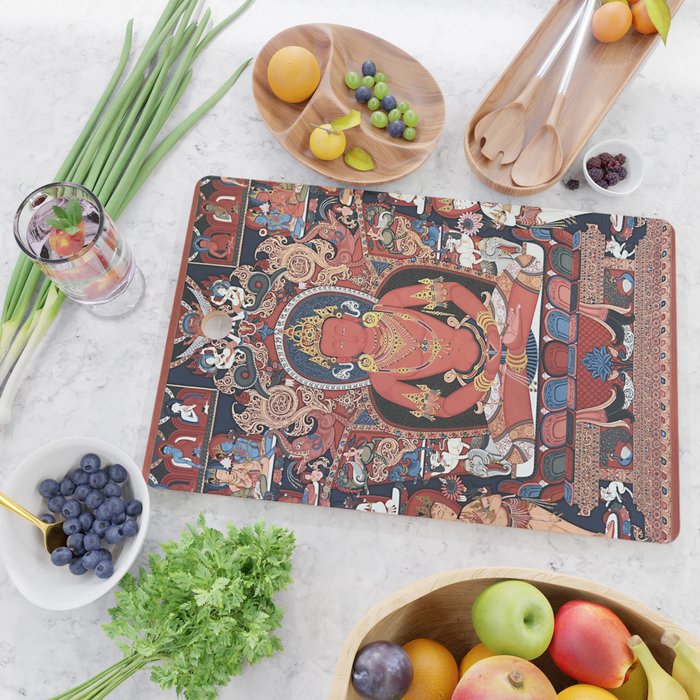 Amitabha Buddha Tibetan Buddhist Thangka Cutting Board Gallery Image 2