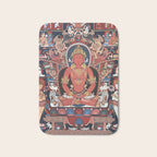 Amitabha Buddha Tibetan Buddhist Thangka Bath Mat Gallery Image 1
