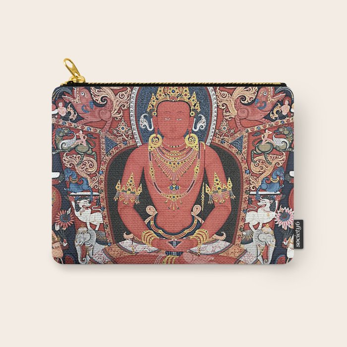 Amitabha Buddha Tibetan Buddhist Thangka Carry All Pouch Gallery Image 1