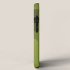 Mid Century Modern Long Rectangles Dark Olive Green iPhone Case Gallery Image 2