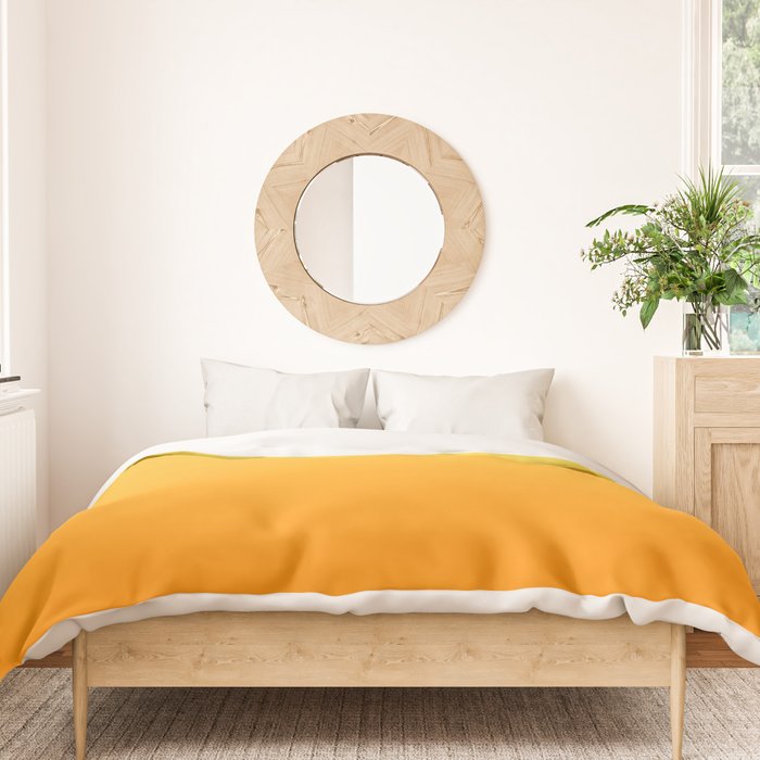 ORANGE Bright Ombre Color Pattern  Duvet Cover Gallery Image 3