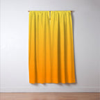 ORANGE Bright Ombre Color Pattern  Window Curtain Gallery Image 3
