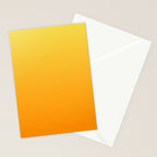 ORANGE Bright Ombre Color Pattern  Stationery Card Gallery Image 2