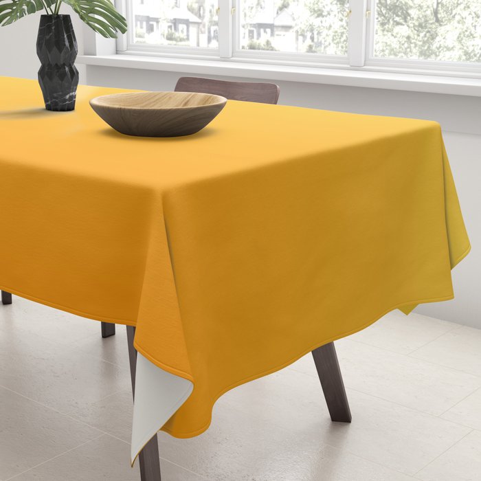ORANGE Bright Ombre Color Pattern  Tablecloth Gallery Image 3
