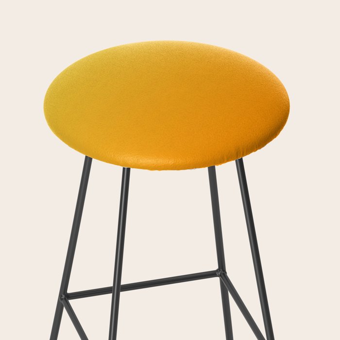 ORANGE Bright Ombre Color Pattern  Stool Gallery Image 2