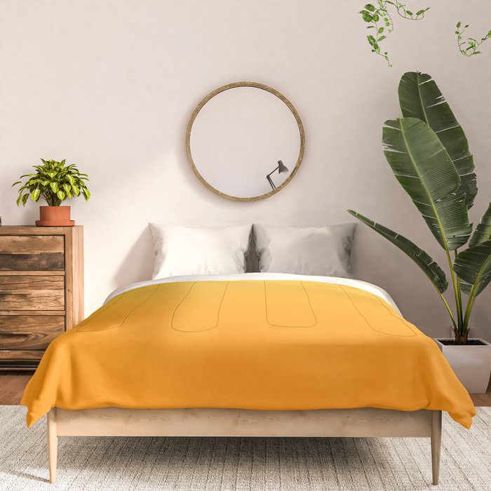 ORANGE Bright Ombre Color Pattern  Comforter Gallery Image 3