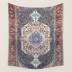 Bakhtiari Central Persian Rug Print Wall Tapestry Gallery Image 4