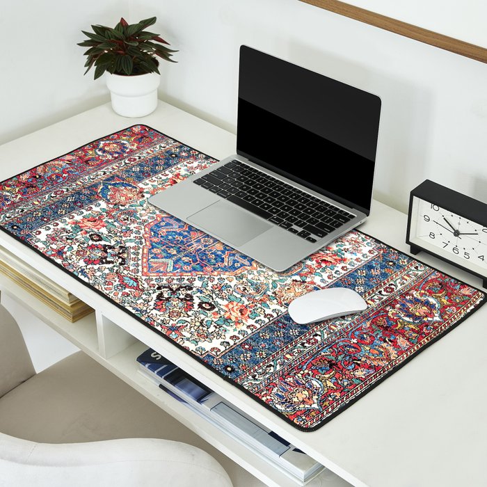 Bakhtiari Central Persian Rug Print Desk Mat Gallery Image 2
