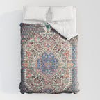 Bakhtiari Central Persian Rug Print Duvet Cover Gallery Image 6