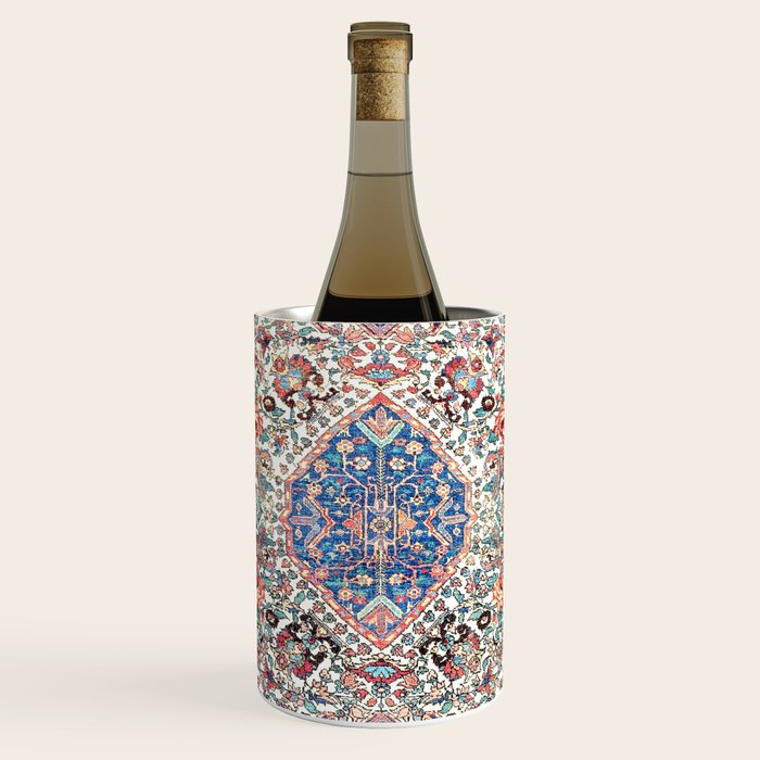 Bakhtiari Central Persian Rug Print Wine Chiller Gallery Image 1